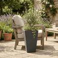thumbnail image 3 of Ecobo 21.7 inches Eco-Friendly Rectangular Pot Planter, Elemento Indoor/Outdoor use, Durable, Versatile & Lightweight, Designed by Brazilian Artisans, Contemporary All-Weather Design - Black, 3 of 8