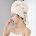 thumbnail image 4 of HongHeng Clearance Under $2.00 Dry Hair Cap Female New Super Absorbent Adult Hair Drying Towel Absorbent Drying Wipe Head Long Hair, 4 of 6