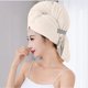 thumbnail image 4 of Toalla de microfibra para secar el cabello | Envoltura de cabeza larga de secado rápido súper absorbente | Material de flocado suave y liviano | Botón de cierre seguro | Para todo tipo de cabello |, 4 of 6
