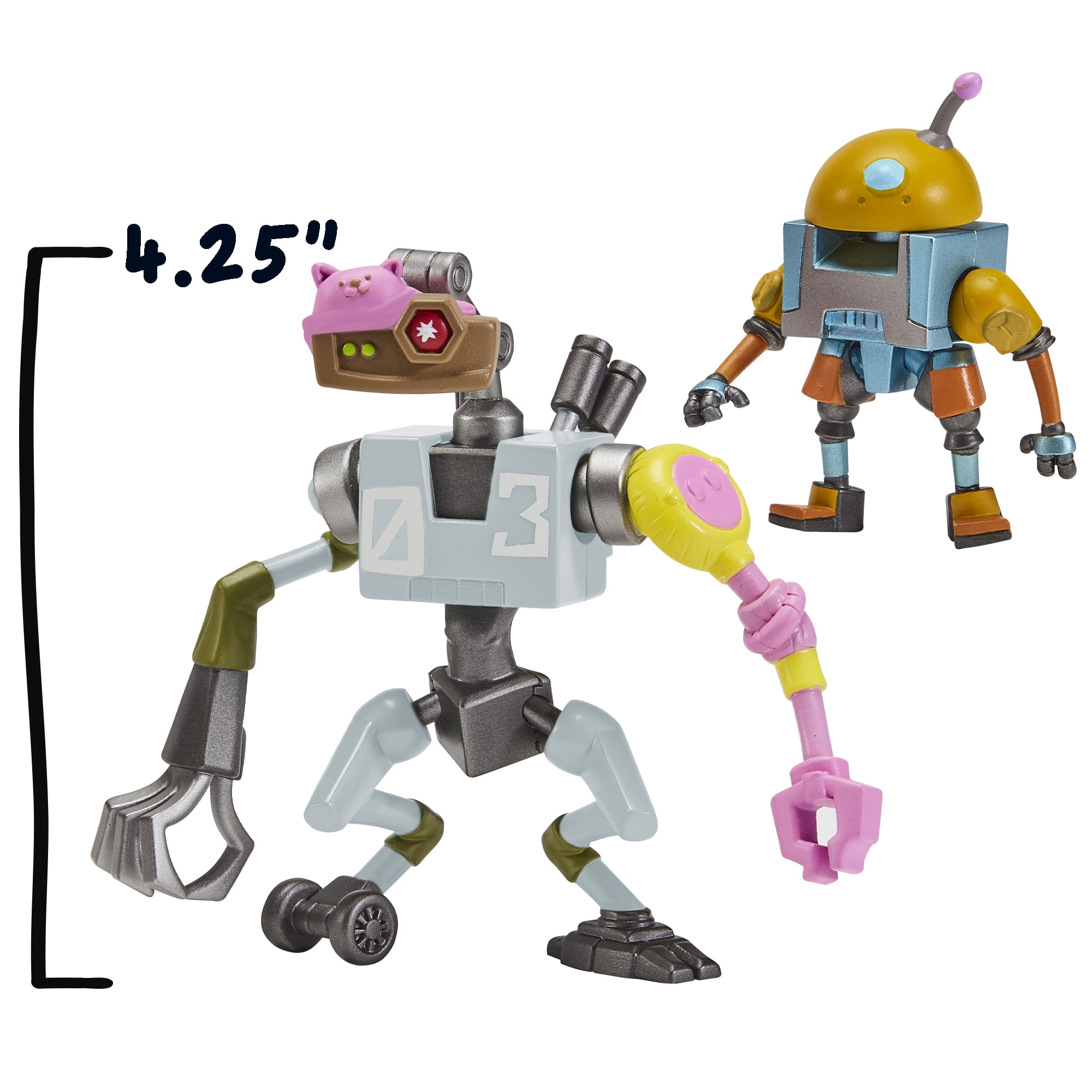 Tales of Teenage Mutant Ninja Turtles: Mutations Mix and Match 4.5” Mechazoid 03 and Mini Mech Basic Action Figure by Playmates Toys