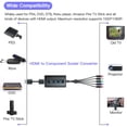 thumbnail image 4 of Cable convertidor HDMI a componente con función de escalador, convertidor escalador HDMI a YPbPr de, 4 of 7