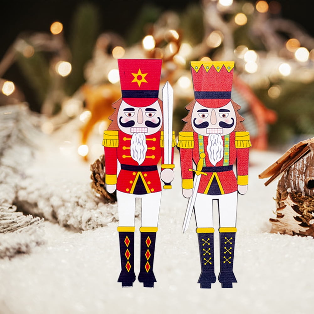 LeKing 2PCS/Package 2020 New Christmas Decoration Nutcracker Puppet