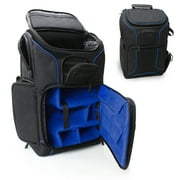 USA GEAR Emergency Supplies Backpack (Blue) - 15.6 inch Laptop Compartment and Custom Dividers