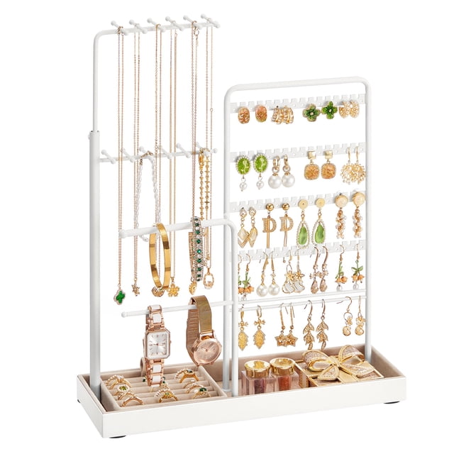 Soporte Ajustable para Collares SONGMICS en Blanco Mate