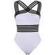 thumbnail image 2 of Traje de baño para mujer Ropa de playa de una pieza,Blanco G Nituyy GL714-YZ12796C3, 2 of 6