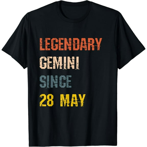 Gemini Legend Since 28th May Birthday T-Shirt mens t shirt，black，women，funny，misfits，men，journey