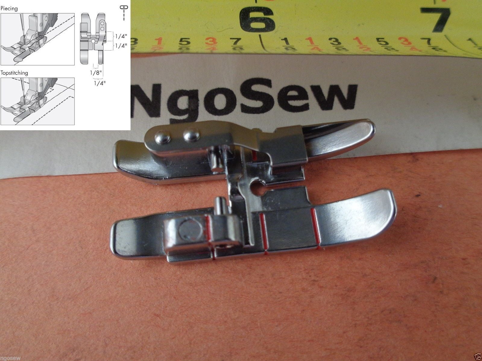 1/4" Edge Guide Patchwork quilting foot IDT Walking foot For Pfaff