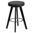 thumbnail image 2 of Home Square 24" High Faux Leather Counter Stool in Black - Set of 3, 2 of 2