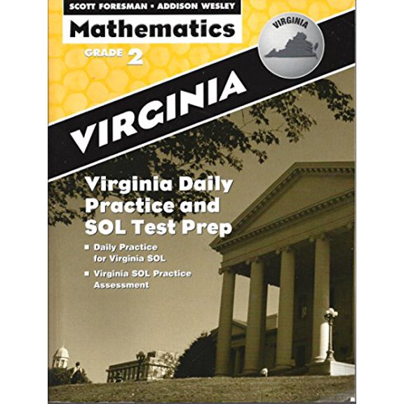 Pre-Owned Scott Foresman-Addison Wesley Mathematics, Grade 2, Virginia Daily Practice and SOL Test Prep, 9780328103775, 0328103772, Paperback,