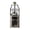 Black Frame + Gray Wood Grain, variant on 61" Corner Wine Bar Cabinet, 5-Tier Freestanding Home Bar Storage with Detachable Wine Rack, Glass Holder, Mesh Door, Drawer & Adjustable Shelves – Space-Saving Design
