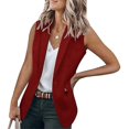 thumbnail image 1 of Mujer Sin Mangas Outwear Casual Abrigo De Trabajo Blazer Chaleco, 1 of 3