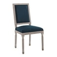 thumbnail image 2 of Modway Court 20" Modern Fabric Upholstered Dining Side Chair in Natural/Blue, 2 of 8