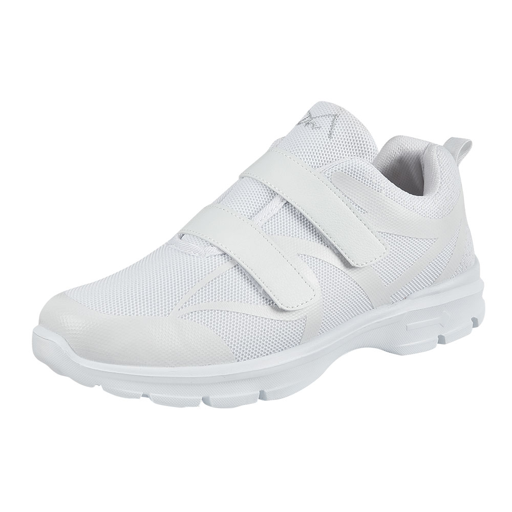 MAIR Mens Ultra-Light Double Hook-and-Loop PACER WHITE Athletic Mesh Sneaker Shoe - image 3 of 5