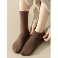 thumbnail image 5 of 5 Pairs Womens Socks Wool Socks Thick Warm Winter Socks Crew Boot Socks（Random color）, 5 of 6