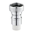 thumbnail image 3 of Water Hose Fittings, Garden Hose Quick Connect Fittings, Hose Connectors Quick Connect, Quick Connect Hose Fittings, Silver 1.5X1 in Household Faucet Auto Shutoff Valve Adapter,, 3 of 5