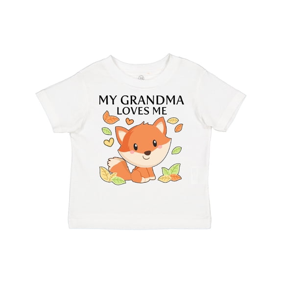 Inktastic My Grandma Loves Me- little fox Boys or Girls Toddler T-Shirt