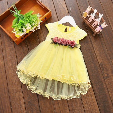 

Yohome Baby s Sleeveless Lace Flower Princess Tulle Dress Birthday Party