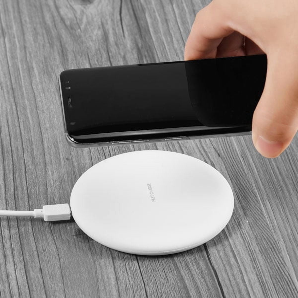 Wireless Charger Compatible With iPhone 11/12/13/14 Plus, Pro, Pro Max, Mini - Fast 7.5W and 10W Charging Pad Slim