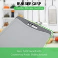 thumbnail image 5 of Extra Large Cutting Board, Dishwasher Safe Chopping Boards With JuiceGrooves and Easy Grip Handle, BPA Free, 3 Pieces Plastic Cutting Board Set, 5 of 9