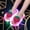 Pink1, variant on Boys Girls Light Up Slippers Motion Sensor LED Slides with Cartoon Pattern Non- Sole, Indoor Outdoor Use(35,Yellow2)