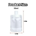 thumbnail image 3 of 12 Counts Reusable Plastic Pouches, Squeeze Bulk Pouches, Clear Juice Drink Bags for Travel Beverage Adults, 3 of 6