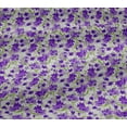 thumbnail image 4 of oneOone Cotton Jersey Violet Fabric Leaves & Floral Artistic Dress Material Fabric Print Fabric By The Yard 58 Inch Wide, 4 of 4