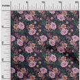thumbnail image 2 of oneOone Tissu Flex Coton Rose Floral Rétro Matériel de Robe Tissu Imprimé Tissu au Mètre 40 Pouces de Large, 2 of 5
