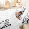 thumbnail image 4 of Erosebridal Cartoon Donkey Twin Bedding Sets 7-Piece for Kid, Cute Animal Bedding Comforter Set, 4 of 7
