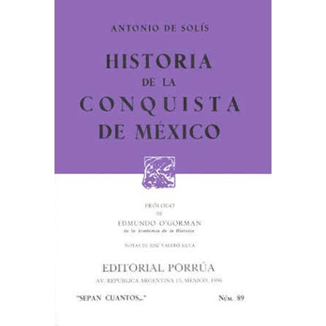 Historia de la conquista de México Editorial Porrúa 9789684320598