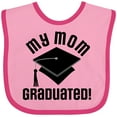thumbnail image 3 of Inktastic My Mom Graduated Boys or Girls Baby Bib, 3 of 4