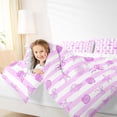 thumbnail image 3 of Erosebridal Kawaii Seashell Bowknot Bedding Comforter Set 7 Pieces for Kids Girls,Teens Sea Theme Stripes Full Bedding Set,Breathable Home Decor, 3 of 6