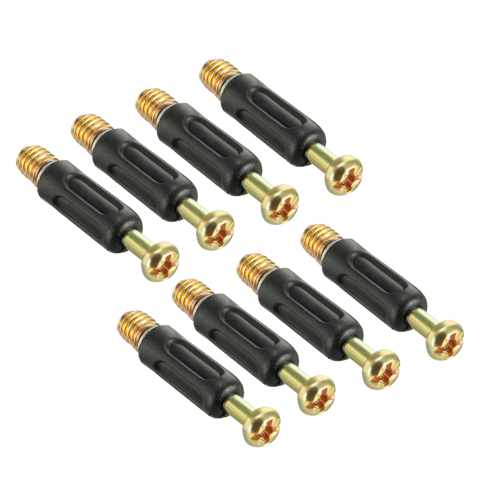 Furniture Connecting Fittings 6mm Dia Screw Fastener Plastic Covered