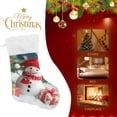 thumbnail image 5 of Ryvnso Christmas Stockings Christmas Snowman and Gifts Winter 17.7" Large Stocking Decoration 1 Pack, 5 of 7
