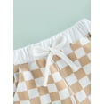 thumbnail image 5 of Hirigin Toddler Baby Boy Girl Summer Shorts Checkerboard Plaid Pants 6 12 18 Months 2T 3T Elastic Waist Drawstring Jogger Short Pants, 5 of 7