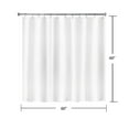 thumbnail image 5 of YISURE Short Shower Curtain Liner 60x60inch Plain White Small Plastic Curtain for travel trailer, 5 of 5