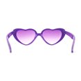 thumbnail image 4 of Girls Kids Size Heart Shape Fun Print Plastic Sunglasses Purple Flower, 4 of 4