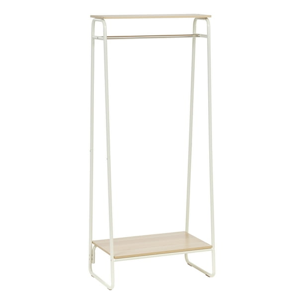 Iris Usa Garment Rack Metal And Wood Brown White Com Iris Usa Garment Rack Metal And Wood, Small Garment Rack