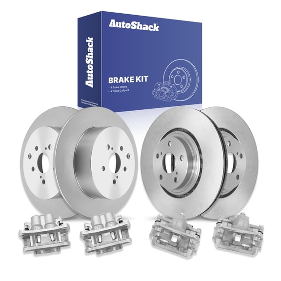 AutoShack Front & Rear Brake Rotors & Calipers for Lexus, RX350 2010-2015 RX450h 2010-2015, AWD FWD V6 3.5L