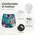 thumbnail image 6 of Lsque Watercolor Mandala Printed Women's Running Shorts with Liner Pockets,Elastic Quick Dry Workout Athletic Gym Yoga Shorts,Womens High Waist Shorts-X-Large, 6 of 9