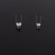 thumbnail image 2 of Pendientes con clip para la oreja para hombres y mujeres sin orificios para las orejas, pendientes con imán, pendientes de acero de titanio, personalidad de moda, circonita redonda de cuatro garras, 2 of 5