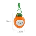 thumbnail image 4 of Mini llaveros de frutas y verduras, juguetes bonitos de felpa, mochila colgante, llavero de bolsa, naranja, plátano, melocotón, manzana, berenjena, zanahoria, regalo, 4 of 5