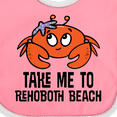 thumbnail image 4 of Inktastic Rehoboth Beach Delaware Cute Crab Boys or Girls Baby Bib, 4 of 4