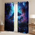 thumbnail image 2 of Feelyou 3D Magic Dinosaur Black Out Curtains, Kawaii Jungle Animal Curtains Pack of 2 (42x63 Each), Teens Boys Girls Kids Bedroom Curtains, Curtains and Drapes Room Decor, 2 of 6