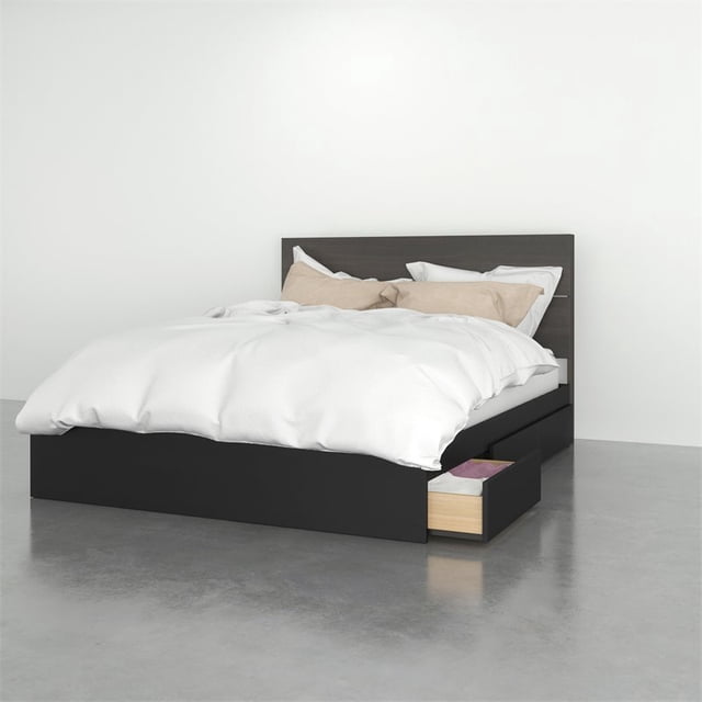 Nexera 2 Piece Queen Size Bedroom Set Ebony & Black