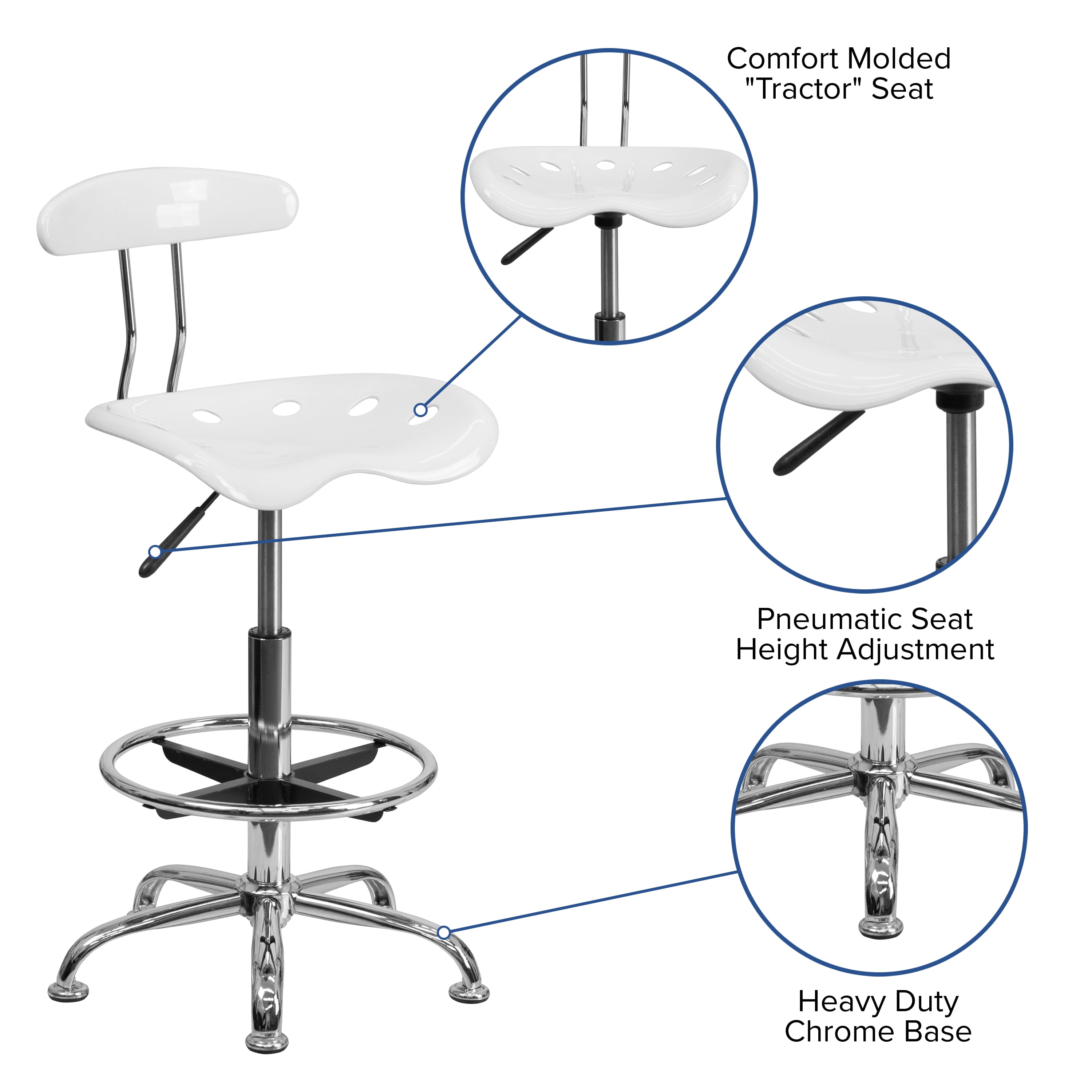 Heavy duty tractor 2025 seat bar stools