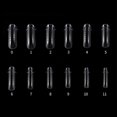 thumbnail image 2 of CHOK 120PCS/Case Poly Nail Extension Gel Dual Forms Nail Builder Extension Gel Nail Mold Clear Full Cover False Nail Tips Dual Forms A, 2 of 9