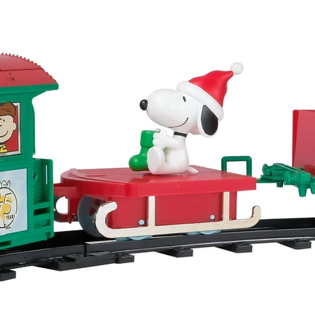 Snoopy Express 12-Piece Christmas Train Set – Holiday Décor Toy by Ruz