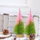 thumbnail image 5 of 4 piezas de miniárboles de Navidad para decorar, pequeños árboles de cepillo de botella con base de madera, árboles de Navidad artificiales para mesa de pueblo, hogar, habitación, fiesta,, 5 of 5