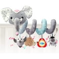 thumbnail image 2 of Caterbee Baby Car Seat & Stroller Toy - Spiral Hanging Activity Set With 4 Plush Animals 2 of 10