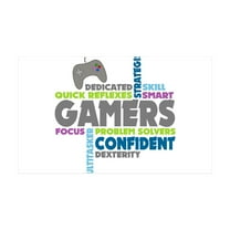 CafePress - Gamers Wall Decal - 35x21 Wall Decal